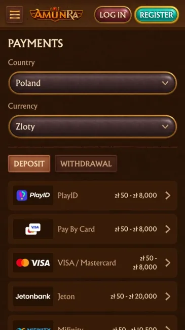 Amunra payments
